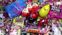 A lot of New Candy & Surprise Eggs Learn Colors with Chews