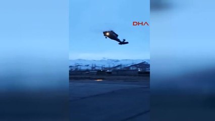 Ağrı Düşük Yapan Kadın Skorsky Helikopterle Hastaneye Yetiştirildi