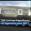 Nantes: De vieux camions frigorifiques transformés en hébergement pour les SDF