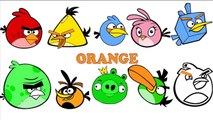 Angry Birds Charers Coloring Pages Compilations For Learning Colors