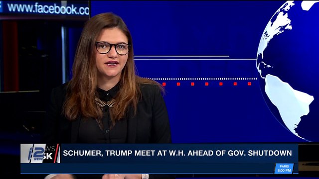 i24NEWS DESK | Schumer, Trump meet at W.H. ahead of gov. shutdown | Friday, January 19th 2018