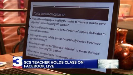 Teacher Holds Snow-Day English Class Live on Facebook