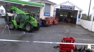 Thieves steal cash machine from Spar filling station at Totnes Cross.