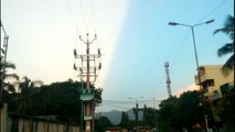 Strange Sky in India !!  Anybody explain this unbelievable phenomenon
