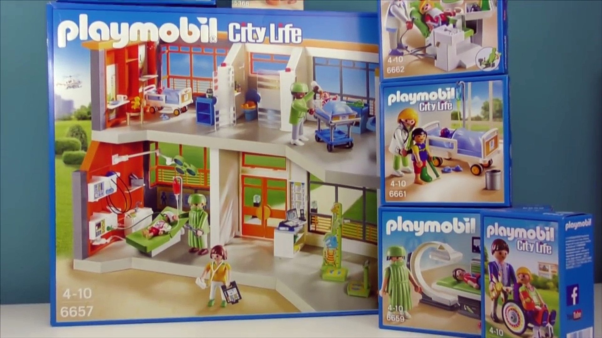 Playmobil 6657 Furnished Childrens Hospital with Floor Extension ♡ LITTLE  STORY TOY WONDERS - video Dailymotion