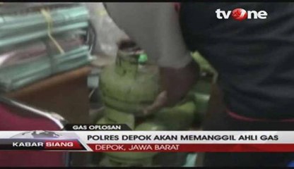 Polisi Sita Gas LPG 3 Kg Oplosan Berisi Air