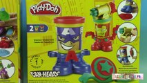 Pâte à modeler Play doh Can heads Spiderman Bouffon Vert Iron Man Captain America
