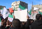 Demonstrators Support Turkish and Free Syrian Army Attacks on Kurdish Forces in Afrin