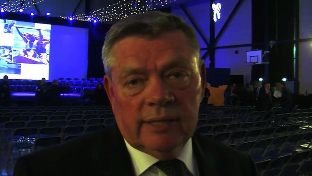 René Raimondi lors de la cérémonie des voeux 2018 de Fos-sur-Mer