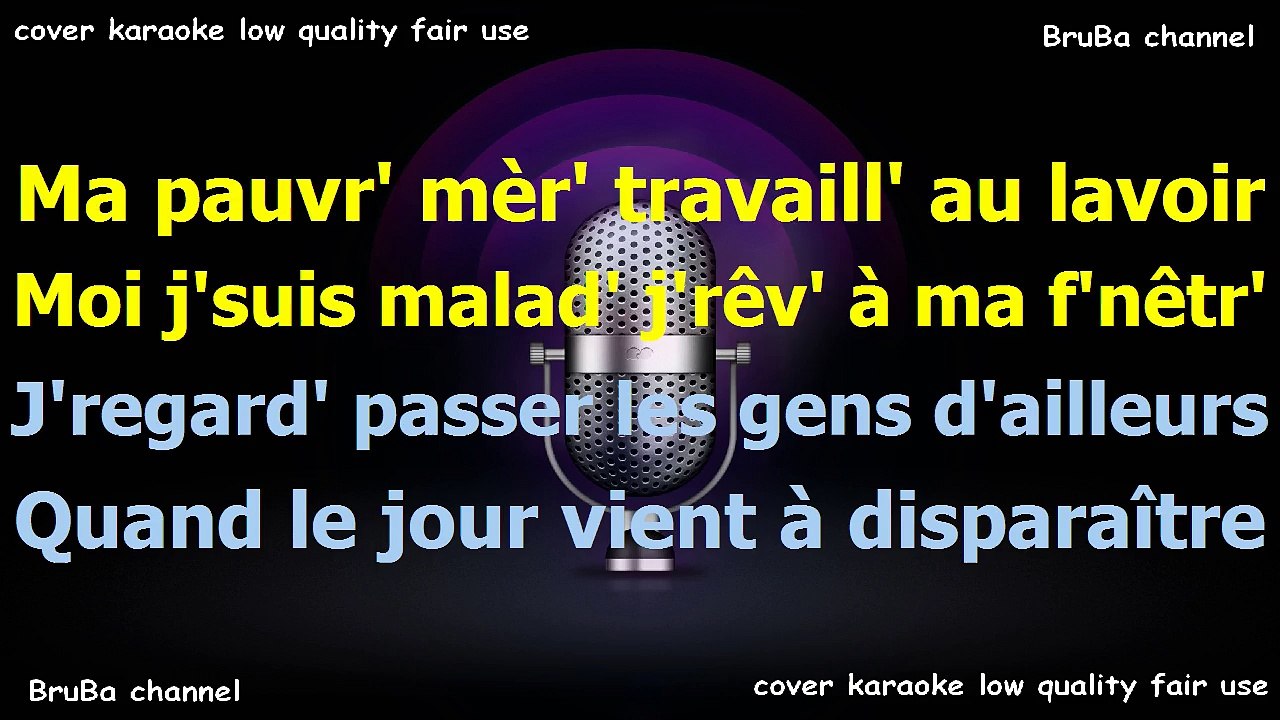 Zaz - Dans ma rue ( avec melodie ) Karaoke