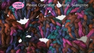 How to make Crochet Blanket Sea Mist Hand Tutorial #CrochetGeek