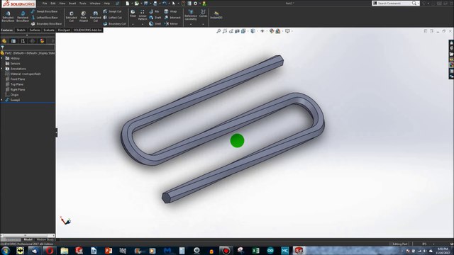 8. How To Sweep In SolidWorks (Vid 8 in the SolidWorks Course) |JOKO ENGINEERING|