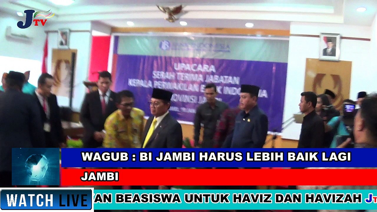 JTV WAGUB BERHARAP PERAN BI JAMBI LEBIH BAIK LAGI
