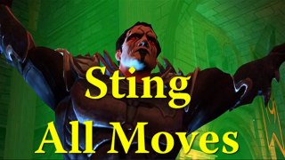WWE Immortals - Sting ALL MOVES