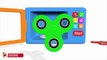 Learn Colors Microwave Oven Rainbow Fidget Spinner Vehicles For Children Kid Learning Colours-N