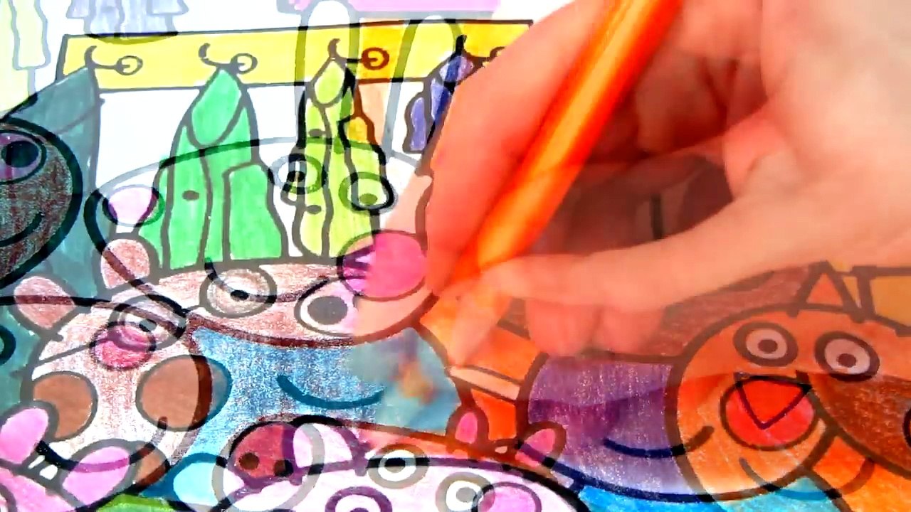 Peppa Pig and Friends Coloring Book Coloring Pages Video For Kids