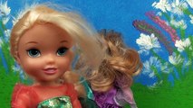 Anna and Elsa Fairytale! Frozen Toddlers Story of the 3 Little Princesses #1 Rapunzel Toys In Action
