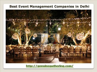 Best Event Management Companies in Delhi