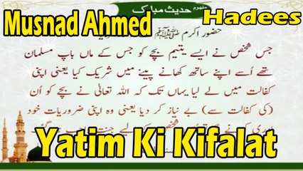 Yatim Ki Kifalat | Hadees | Musnad Ahmed | HD Video