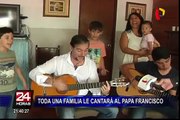Familia de tenor peruano cantará al Papa Francisco en la Nunciatura Apostólica