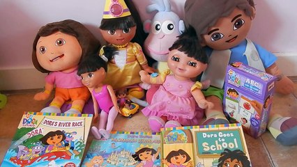 Kids Dora Toys Collection Swiper, Boots, Diego,Story & ABC Slide & Learn