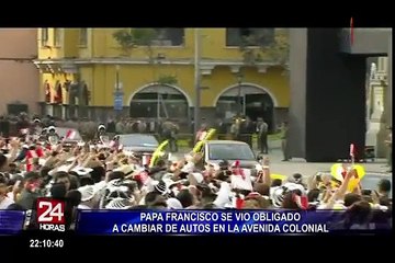 Papa Francisco fue recibido en Palacio de Gobierno por presidente Kuczynski