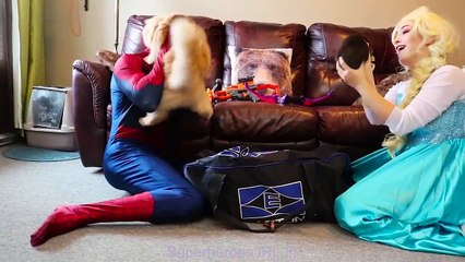 #5Frozen Elsa BLOCKS FIRE with Shield! w  Belle Witch Spiderman Fun Superhero Movie in real life | Superheroes | Spiderman | Superman | Frozen Elsa | Joker