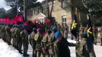 Mehmetçik sınıra böyle uğurlandı