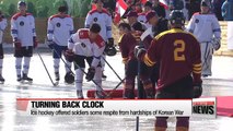 Canadian Korean War veterans' ice hockey match on Imjin-gang River reenacted