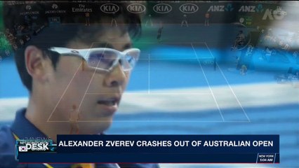 i24NEWS DESK | Alexander Zverev crashes out of Australian open | Saturday, January 20th 2018