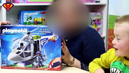 PLAYMOBIL CITY ACTION ELICOTTERO DELLA POLIZIA, giochi per bambini, costruzioni per tutte le età!