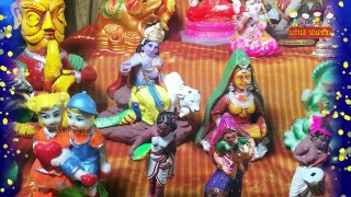 Sankranti Bommala Koluvu 2018 _ Amazing Little Girl doing Pooja to Krishna _ Little soldiers