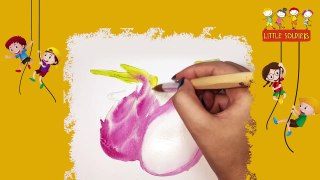 Draw-Dragon fruit _Pitaya fruit Drawing for kids _ Little Soldiers (1)