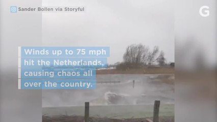It's REALLY WINDY In The Netherlands