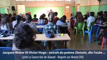 Jacques Weber rencontre les élèves de l'académie de Créteil