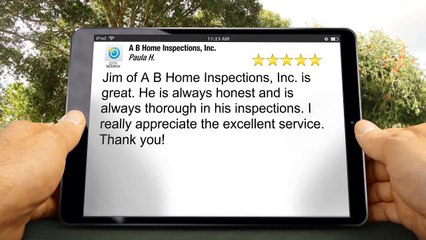 A B Home Inspections Inc. Irondale Excellent 5 Star Review by Paula H.
