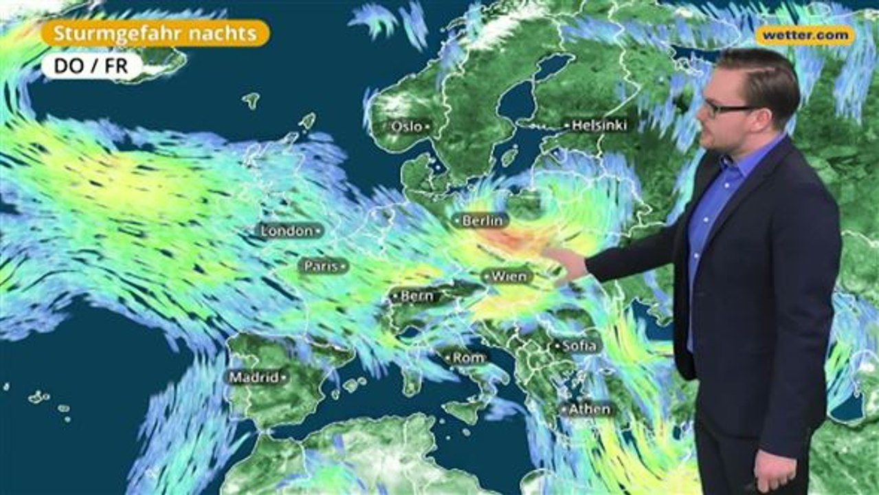 Das Wetter in Europa am 20. Januar 2018