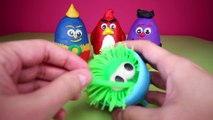 Play Doh Surprise Eggs Unboxing Toys For Kids - Minions, Angry Birds, Cars, Wind Up Toys
