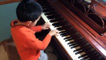 horse racing/(racing horse) piano by 6 year old Eddison 赛马 钢琴