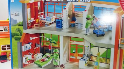 플레이모빌 어린이 병원놀이 세트 뽀로로 인형놀이 병원 장난감 PLAYMOBIL Furnished Childrens Hospital Playset toy