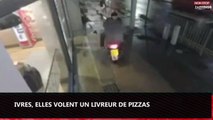 Ivres, deux jeunes femmes volent un livreur de pizzas (vidéo)