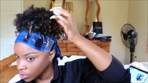 4C HAIR : Best High Puff / Sleek Edges Tutorial on DRY 4c Natural Hair