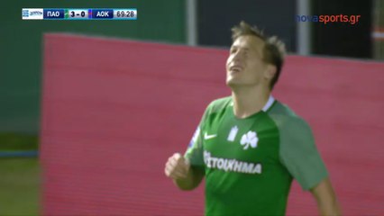3-0 Robin Lod Goal - Panathinaikos 3-0 AOK Kerkyra - 20.01.2018 [HD]