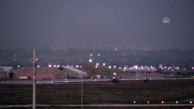 Zeytin Dalı Harekatı - İncirlik Hava Üssü'ne 3 savaş uçağı iniş yaptı - ADANA
