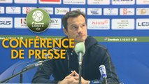 Conférence de presse FC Sochaux-Montbéliard - AS Nancy Lorraine (1-0) : Peter ZEIDLER (FCSM) - Vincent HOGNON (ASNL) - 2017/2018