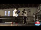 DERECK CHISORA MEDIA WORKOUT WITH DON CHARLES