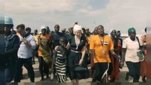 La actriz Ashley Judd visita Sudán del Sur como embajadora de buena voluntad de Naciones Unidas