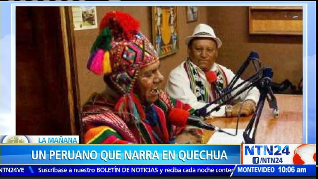 Periodista peruano narra los partidos del Mundial en quechua