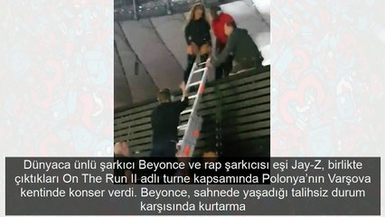 Korku dolu anlar! Beyonce sahnede mahsur kaldı