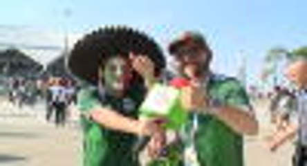 Download Video: Mexican fan dresses as journalist for 'report'